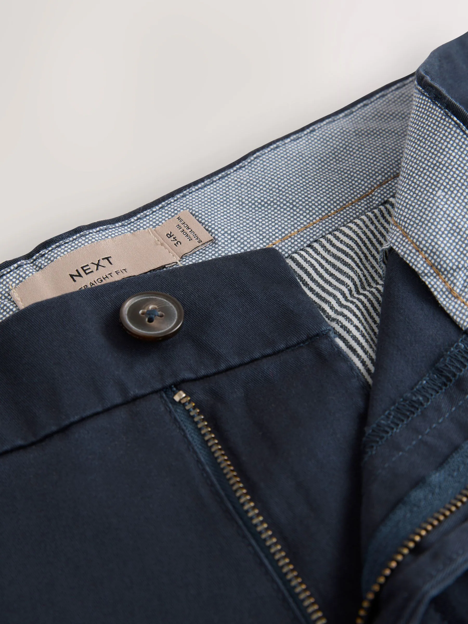Zwart/marineblauw - Straight fit - Set van 2 chinoshorts met stretch
