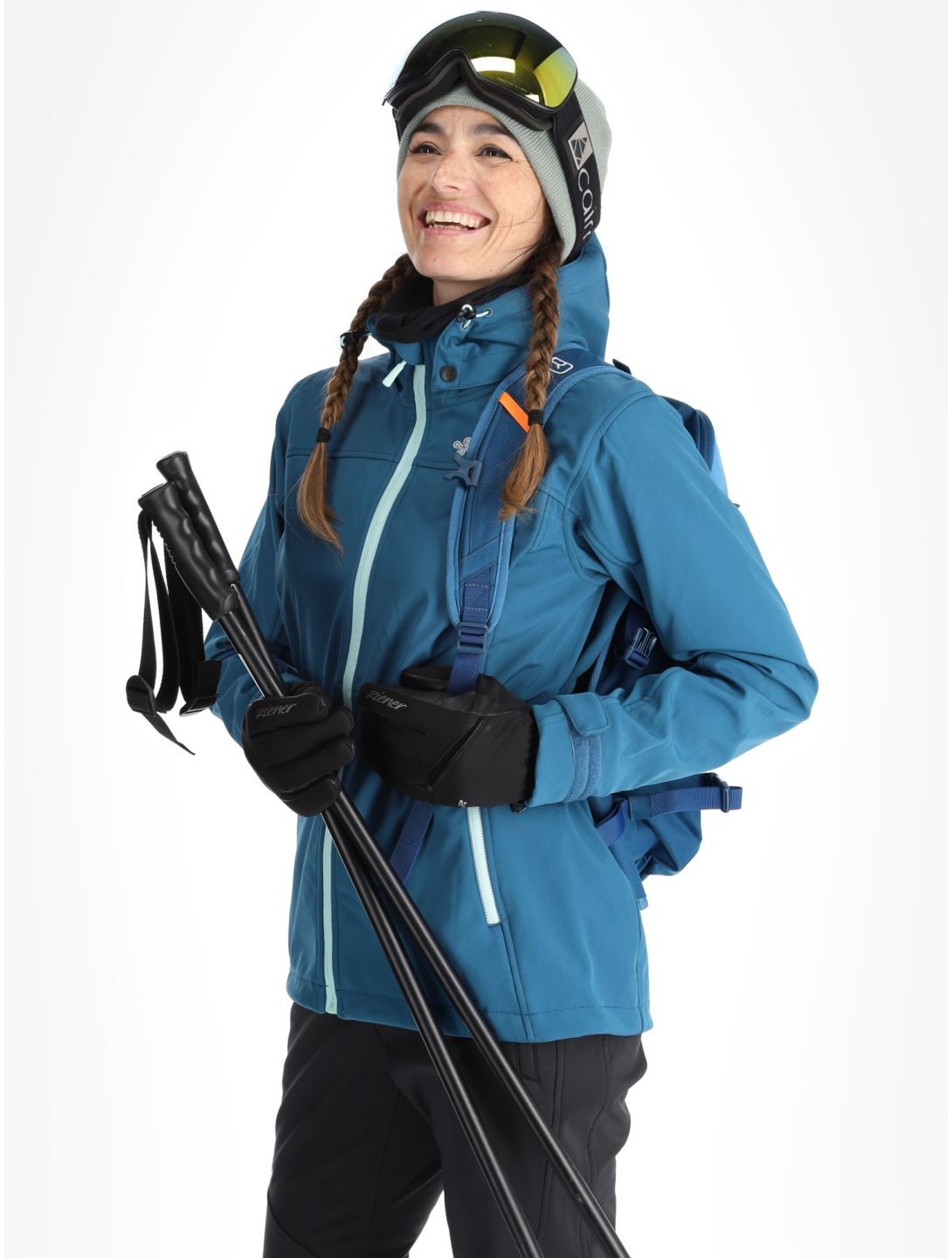 Ravia softshell ski-jas dames