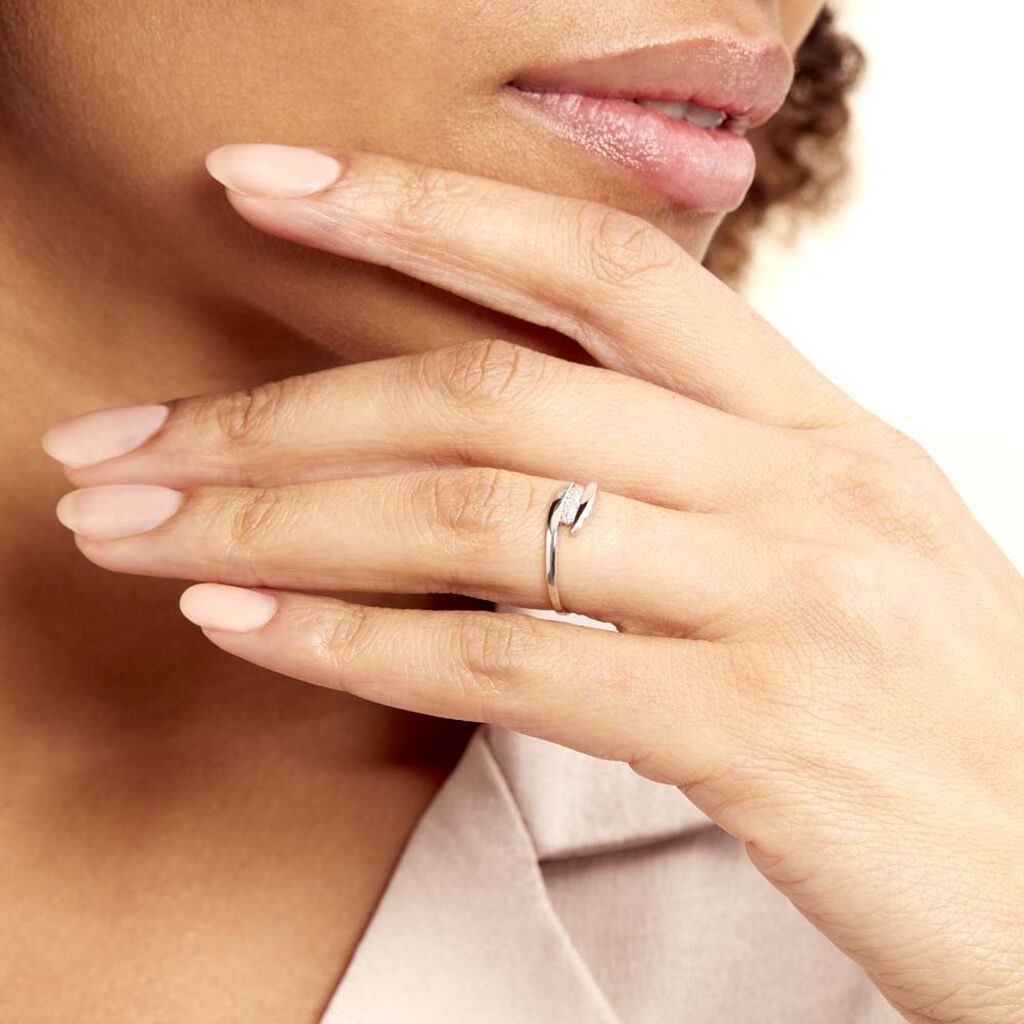 Bague Delphine Or Blanc Diamant