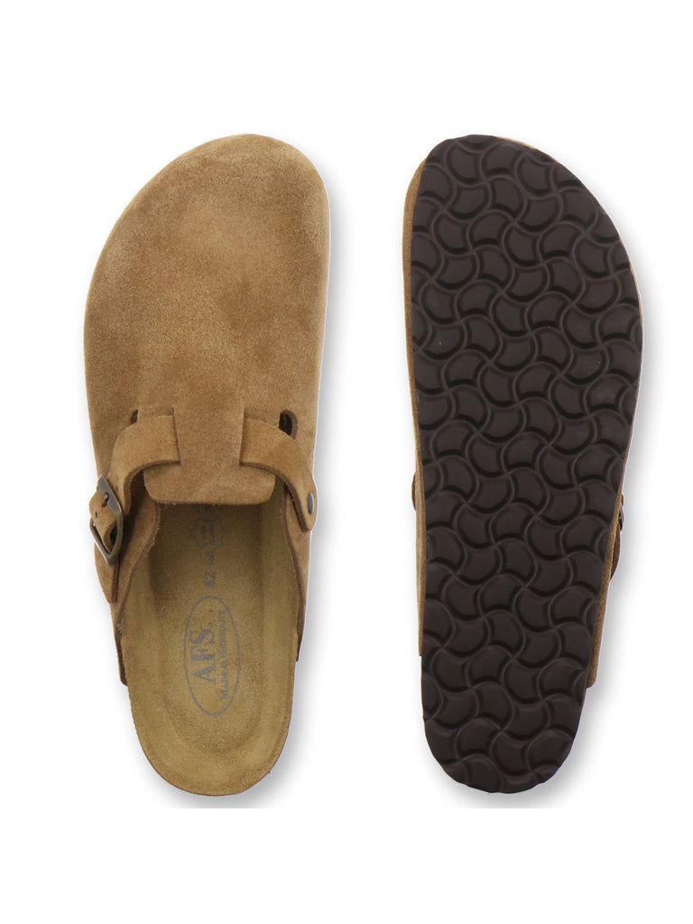 Clogs Herren Leder cognac