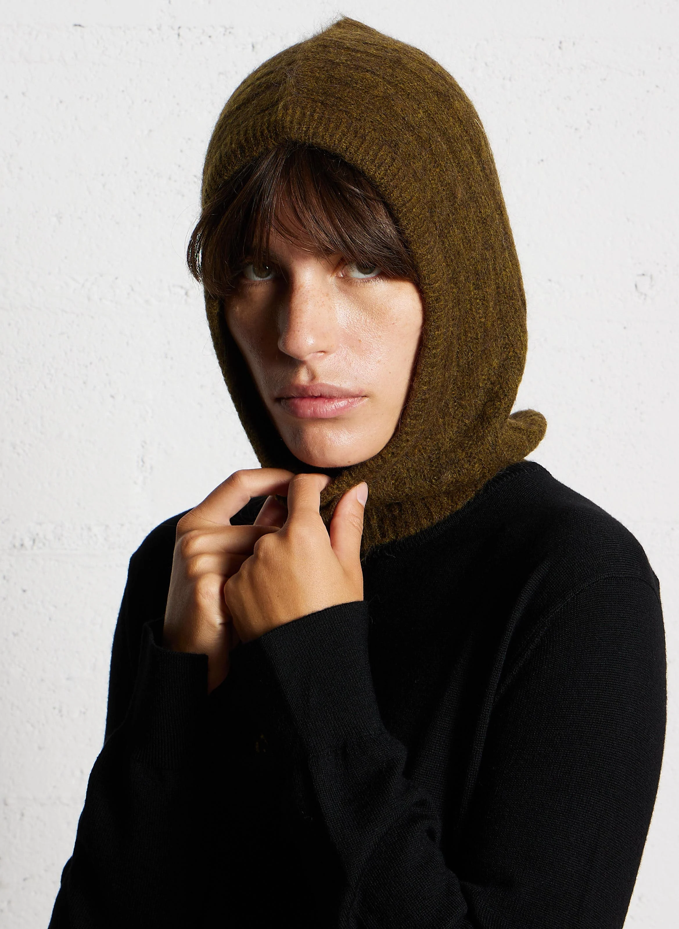 LIMONADE - Cagoule en laine mélangé | Vert
