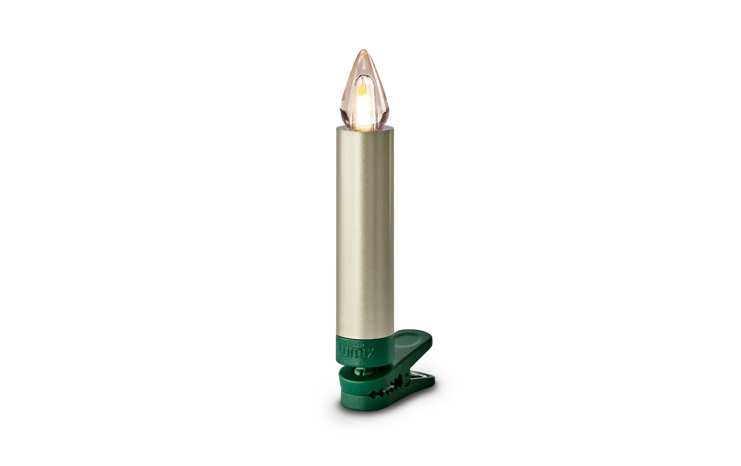 LED Baumkerze SuperLight Flame, Cashmere, 6er-SetErweiterungsset LED Christbaumkerze