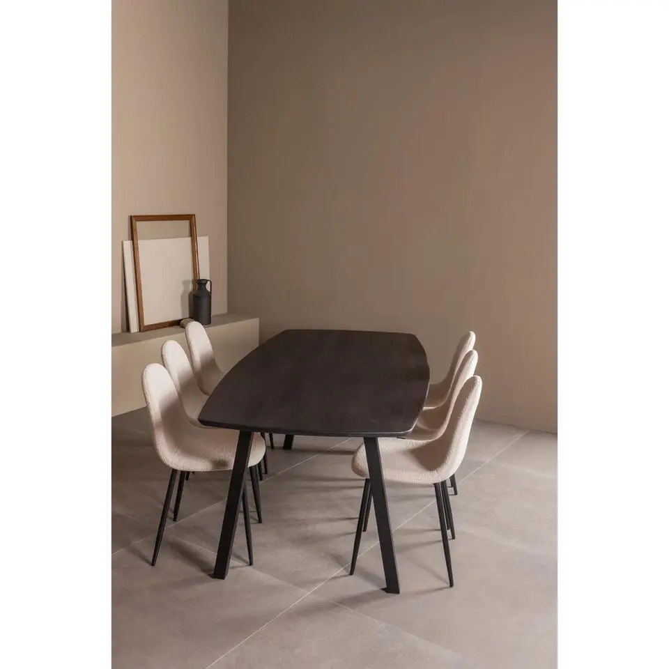 WOOOD Tablo A Poot Kd 1 Stuks - Metaal - Zwart - 72x79x10