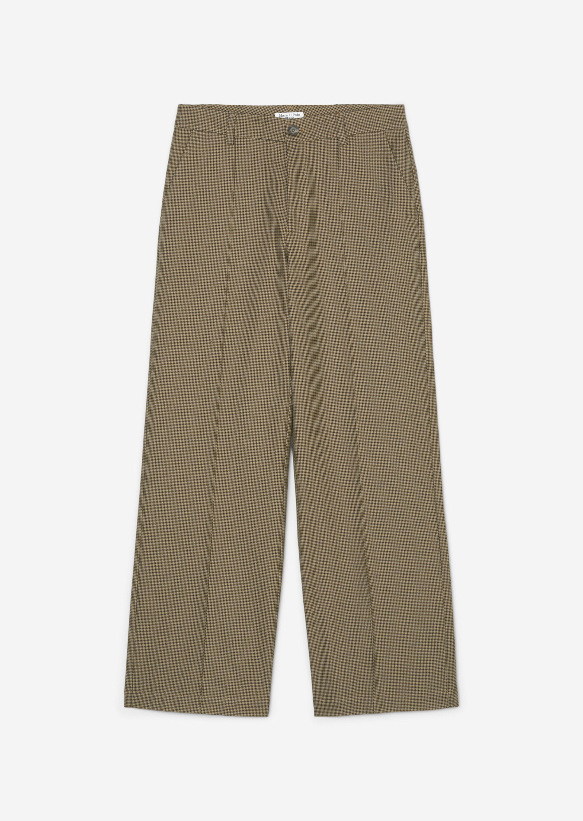 Hahnentritt-Hose relaxed aus stretchigem Baumwolle-Mix