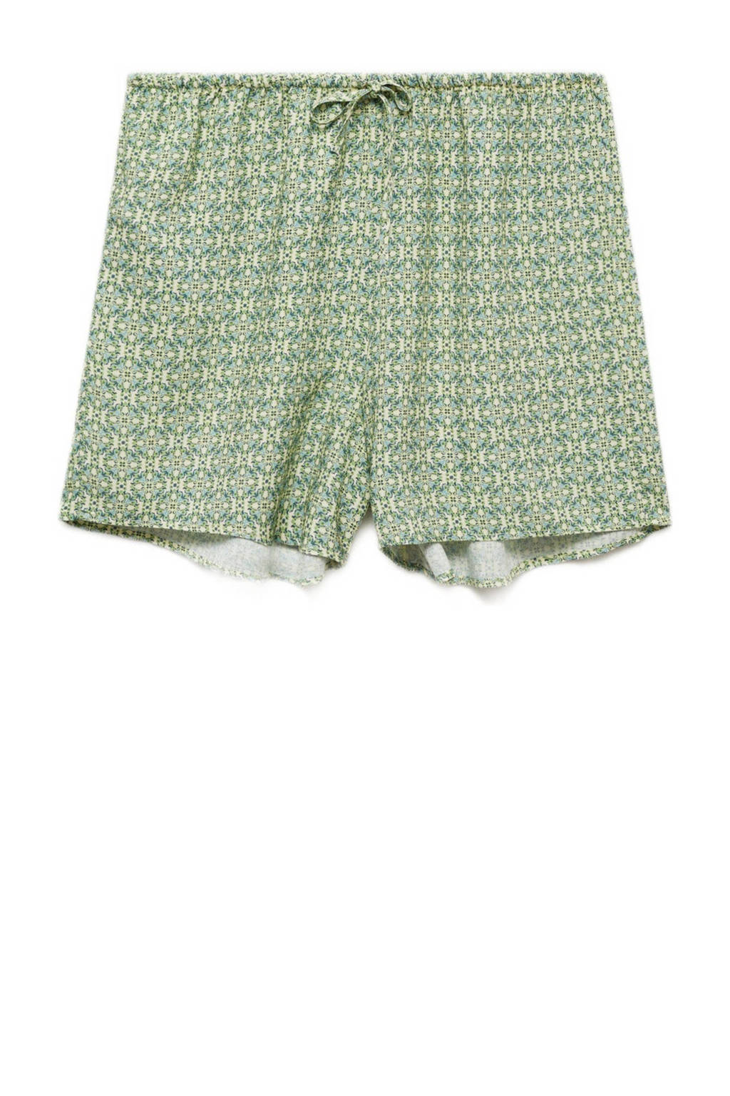 MANGO TEEN casual short met all over print groen