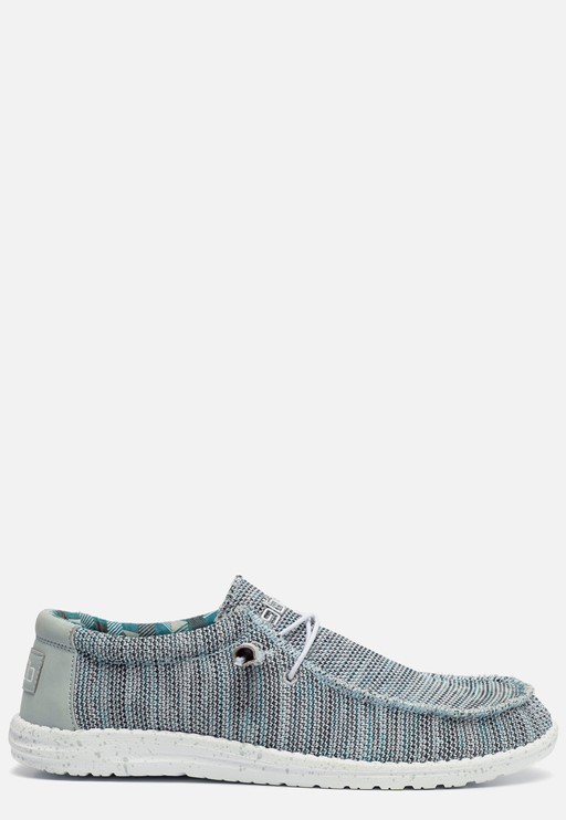HEYDUDE Wally SOX Instappers grijs Canvas