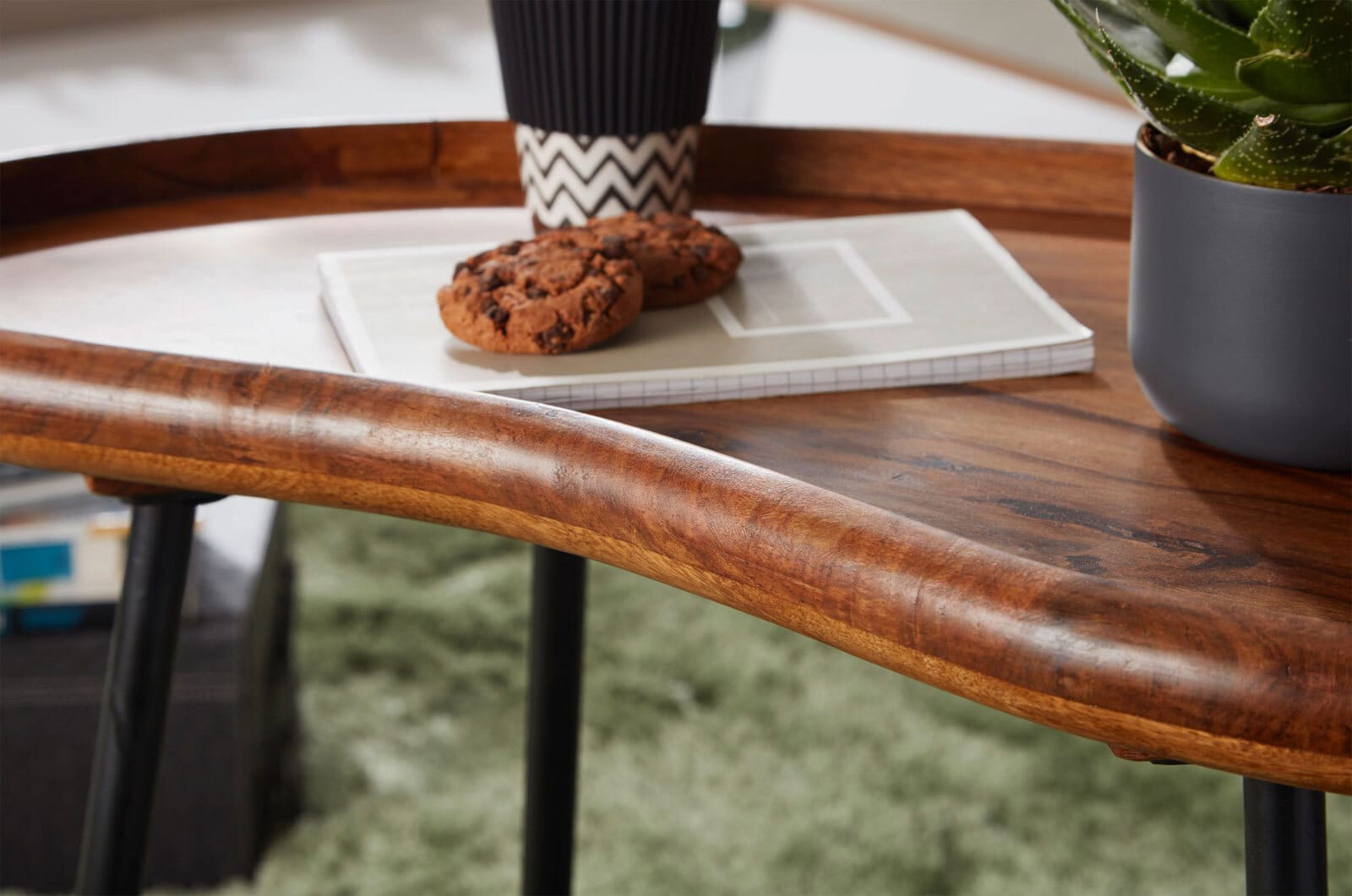 Couchtisch Velem 71x40x51 Massivholz