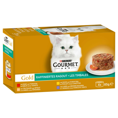 Gourmet Gold Raffiniertes Ragout mit Gemüse 4x85g