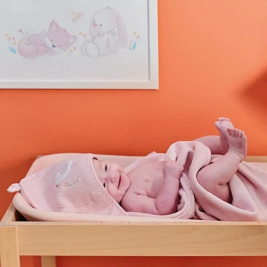 Alice & Pomme Cape de Bain et Gant   75 x 75 cm   de               Nattou