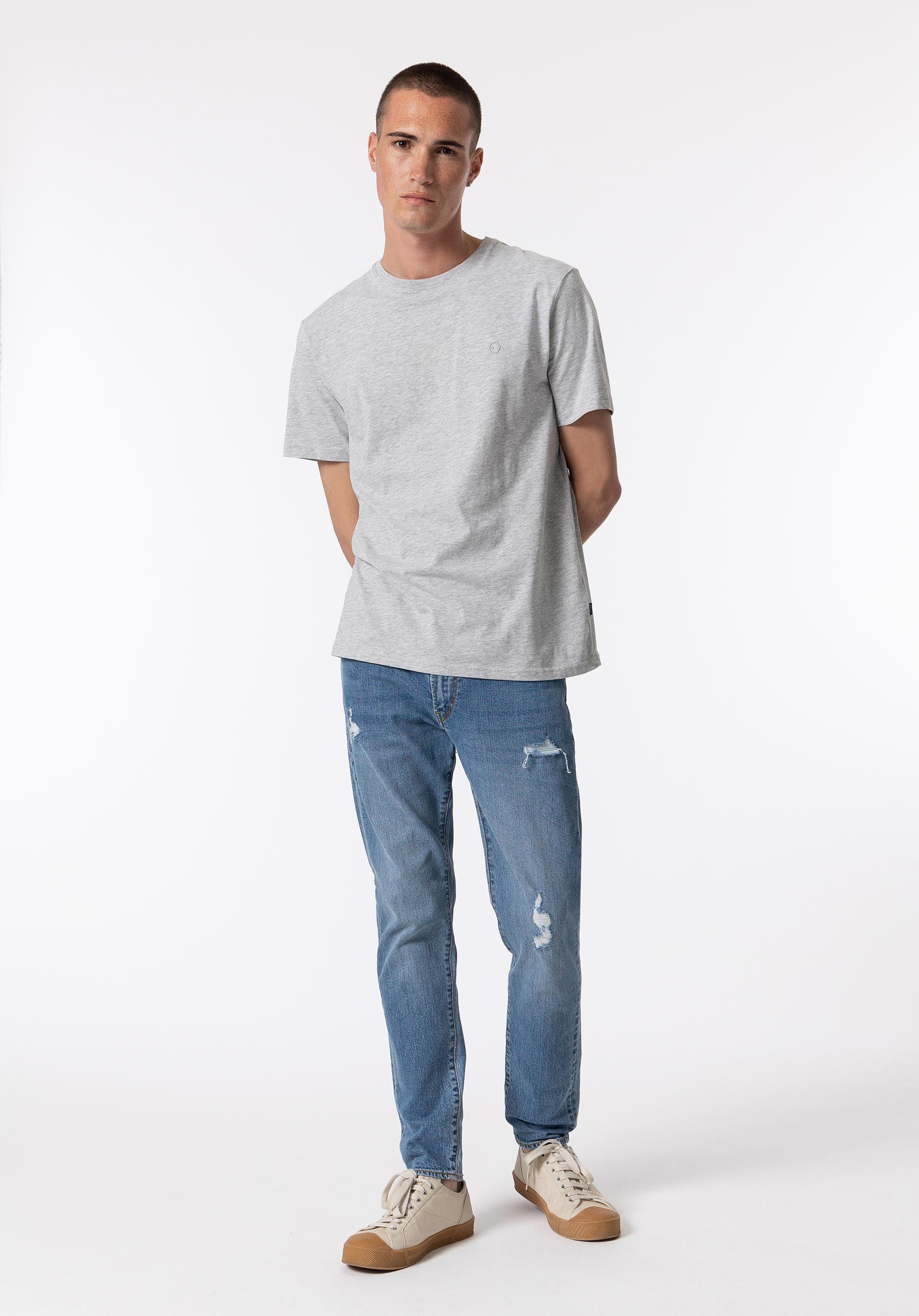 Jeans Dylan Tapered Slim Fit Rasgões
