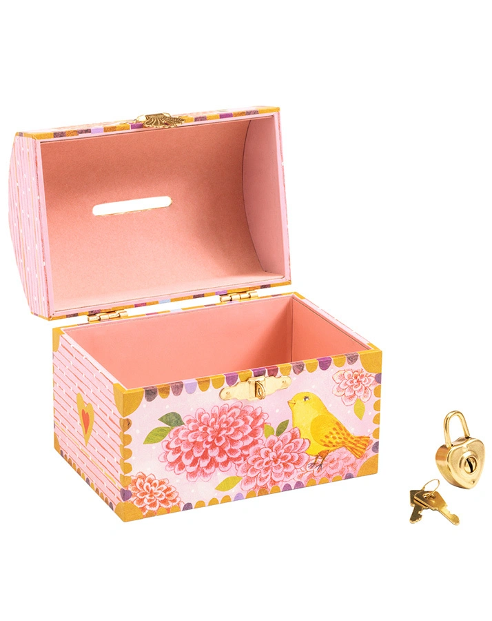 Spardose ZAUBERHAFTE VÖGEL in rosa