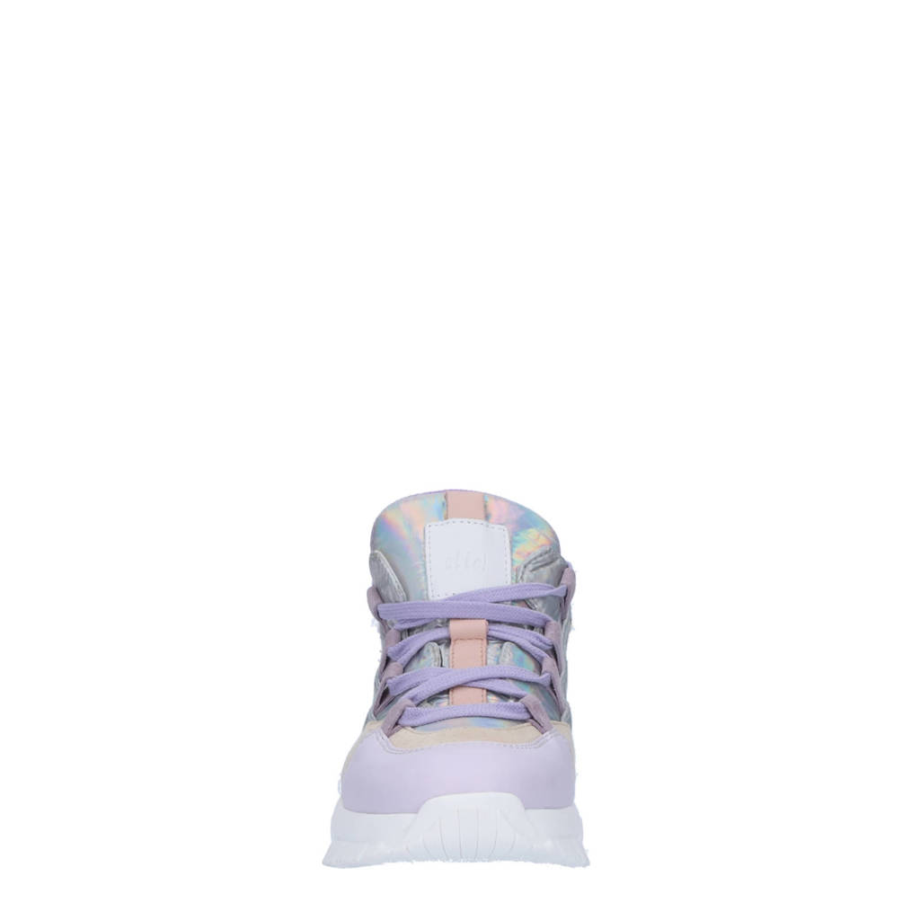 Clic! leren sneakers lila