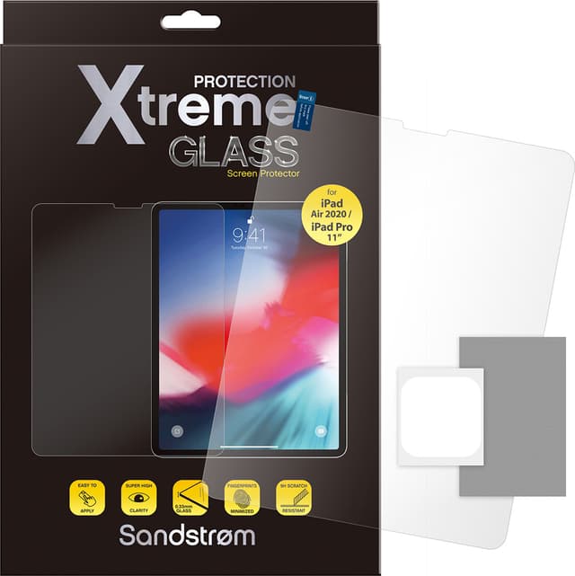 Sandstrøm Xtreme iPad Pro 11/Air 10,9 skærmbeskytter