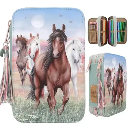 Depesche Miss Melody 3 Fach Federtasche HOOF CLATTER