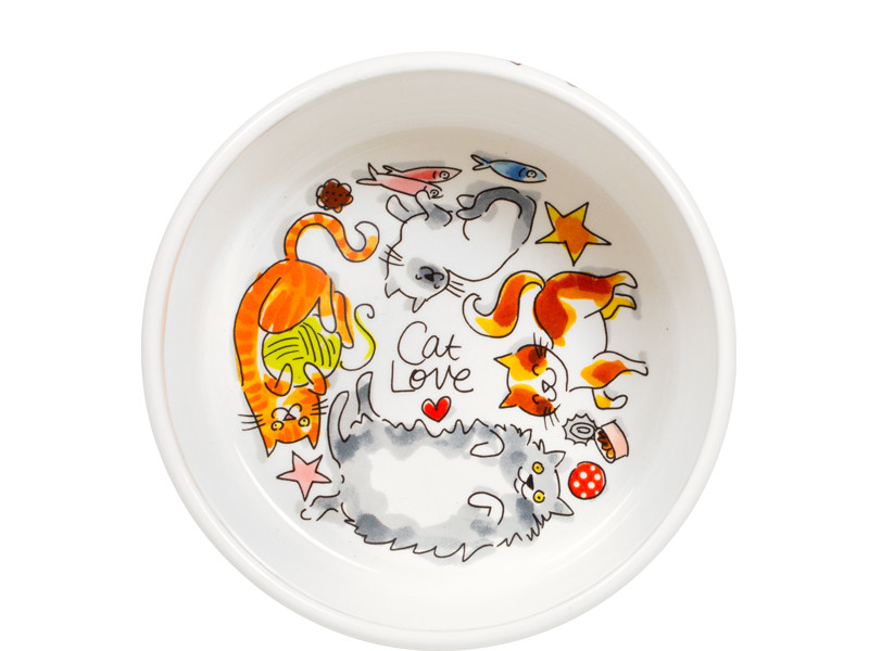 Voerbak 15.5 cm Cat Love