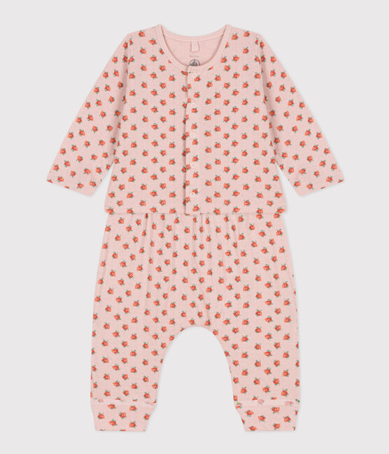 Ensemble en tubique imprimé fleuri bébé