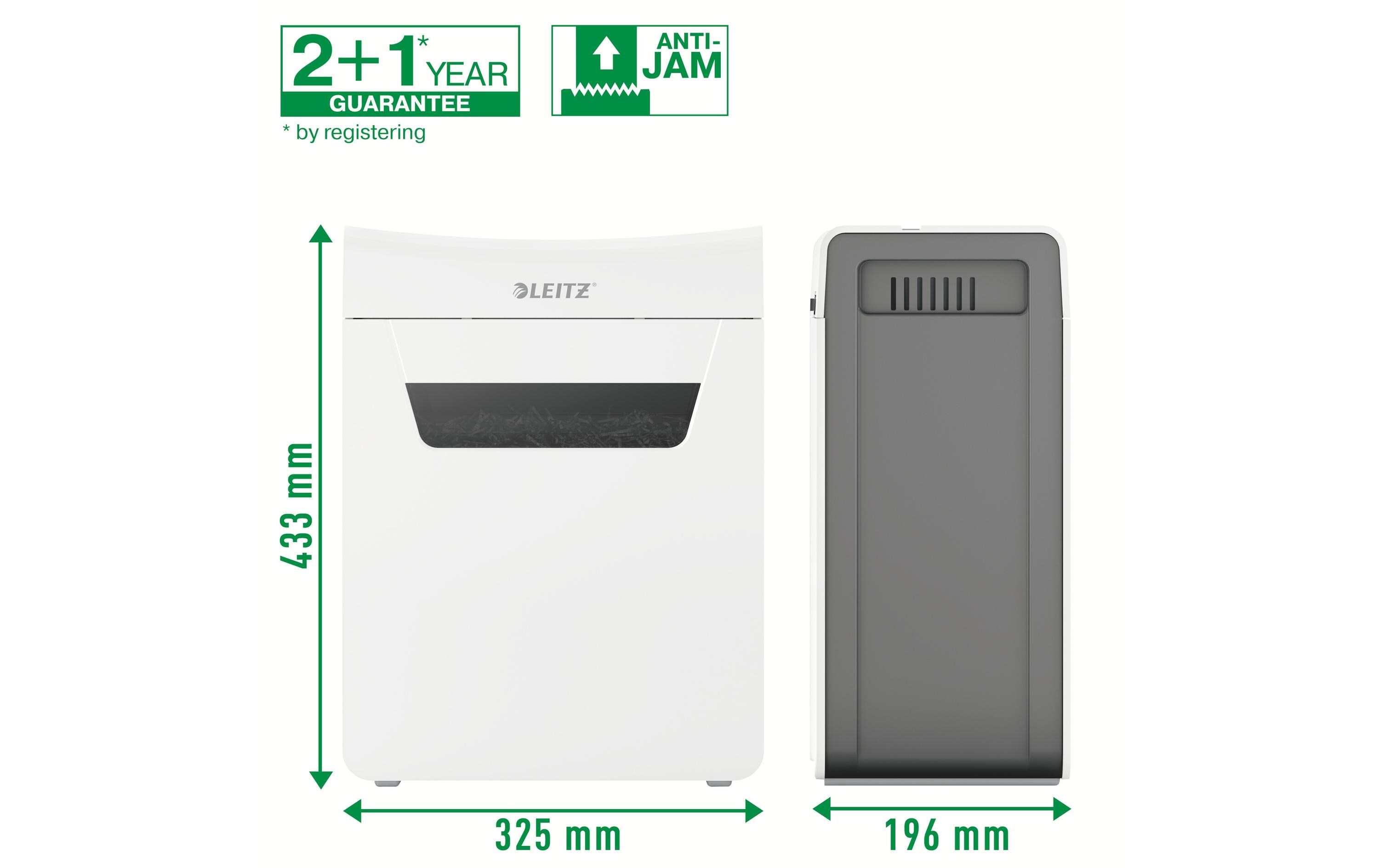 Aktenvernichter IQ Protect Premium 8X , P-4, 8 Blatt<br>Manueller Dokumentenvernichter mit Partikelschnitt für die sichere Vernichtung vertraulicher Unterlagen