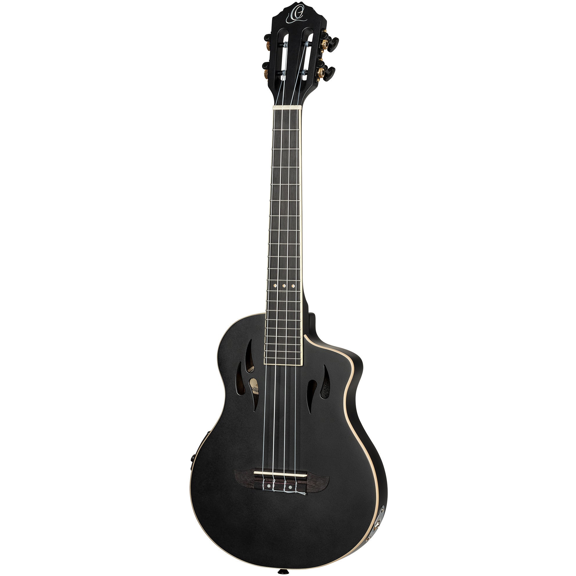 Ortega TourPlayer Series RTPS-U-SBK elektrische tenor ukelele met gigbag
