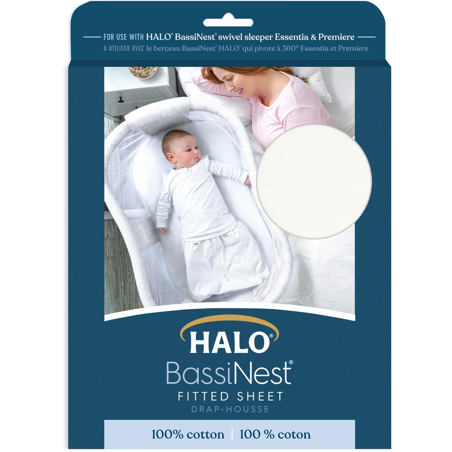 HALO® BassiNest® Spannbettlaken weiß