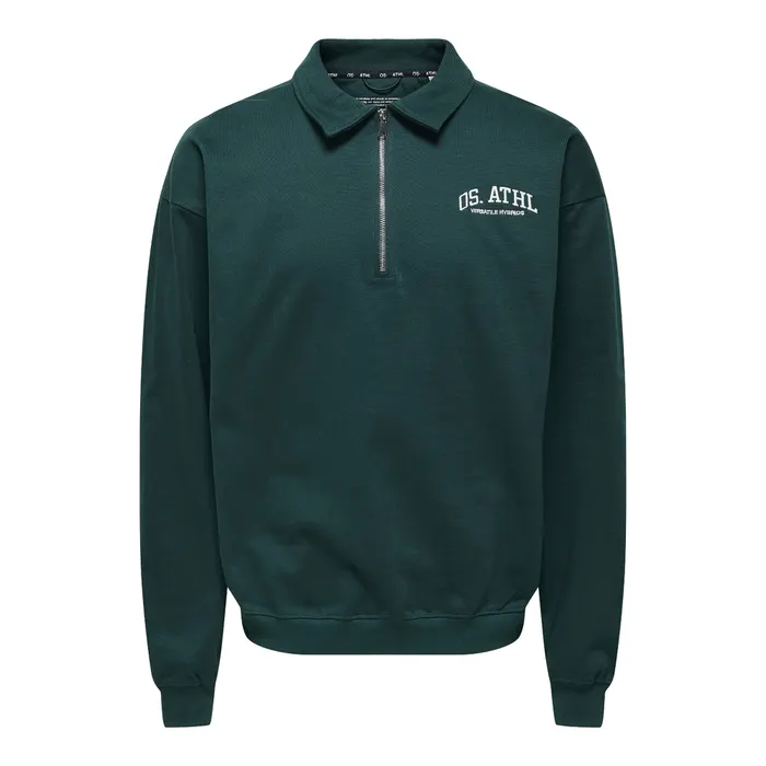 Only & Sons Rugby Half Zip Sweater Heren