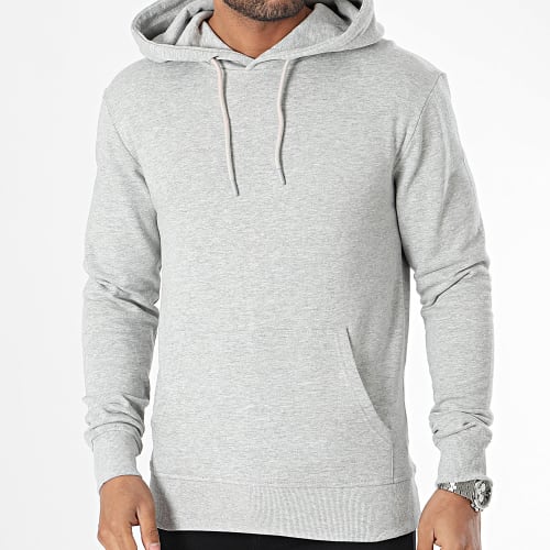 Sweat Capuche Gris Chiné