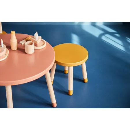 Flexa Dots Hocker aus Holz, gelb