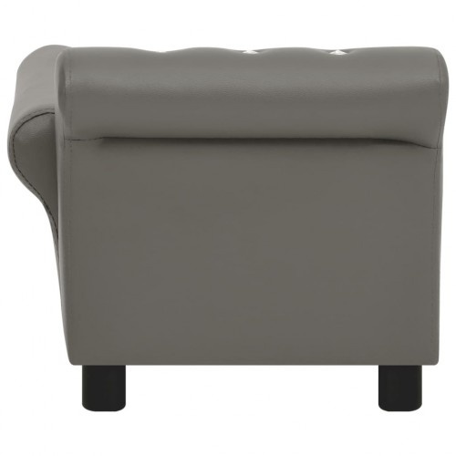 sofá oval cinza para cães vidaxl