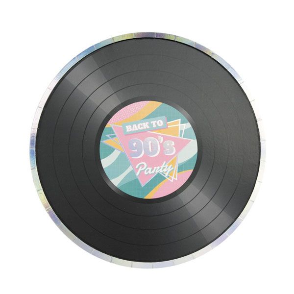 Tim E Puce Pratos 22cm Disco Vinil Anos 90 8 un. - 550682384