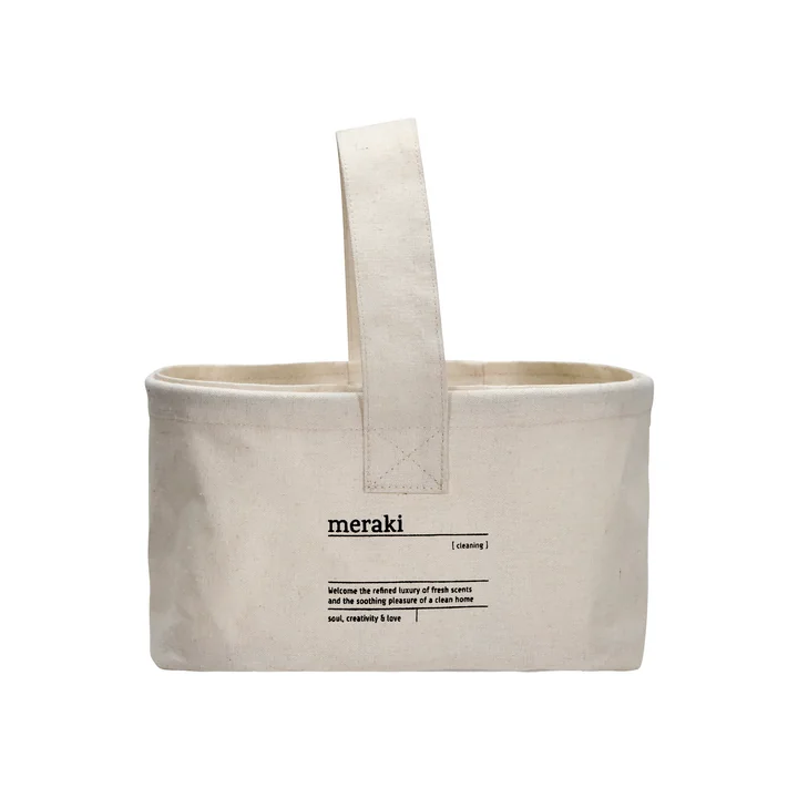 Meraki - Clean Korb, 25 x 16,5 cm, weiss