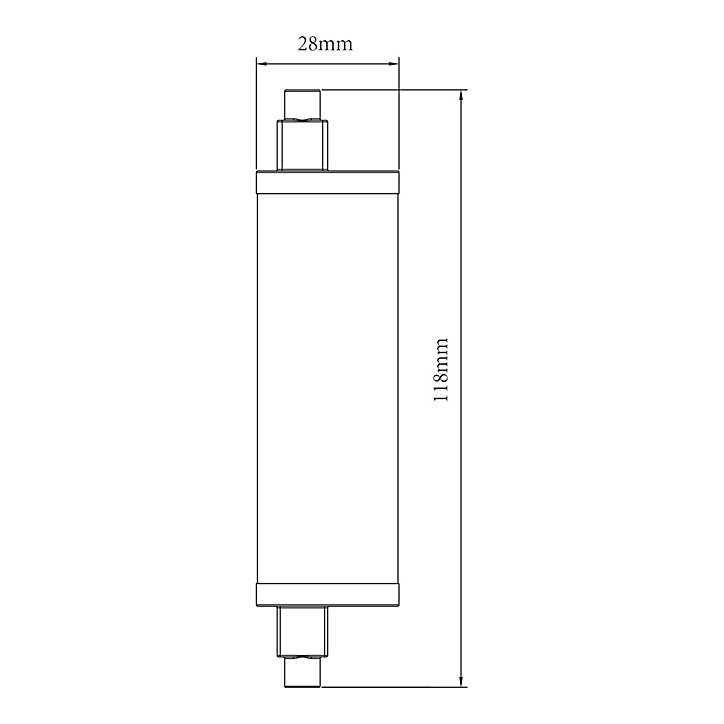 Ampoule LED R7S 1901lm=120W blanc chaud dimmable Jacobsen