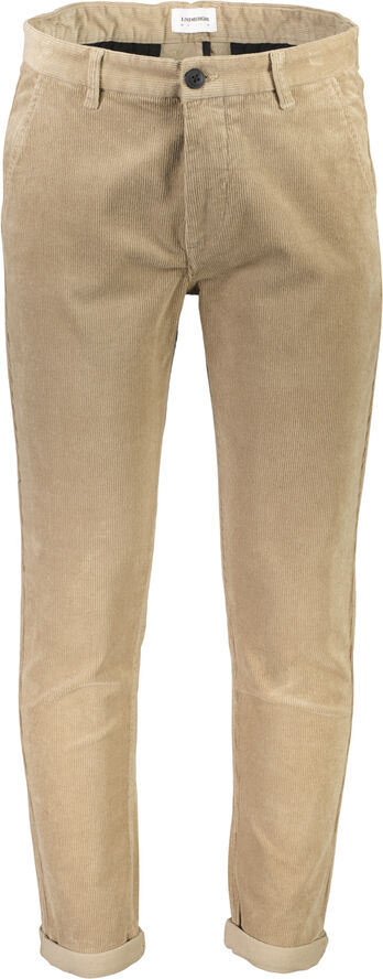 Lindbergh Cropped corduroy pants Light sand