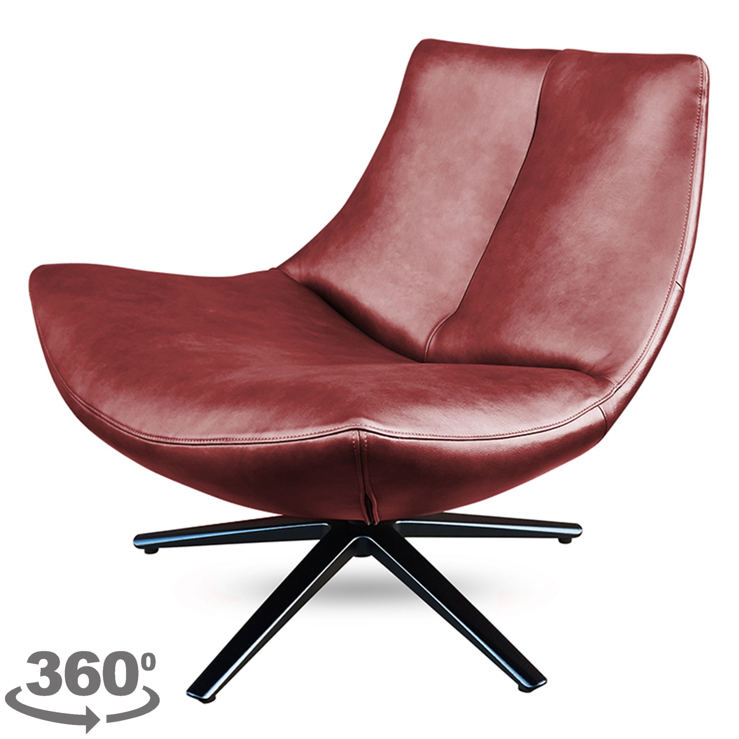 Draaistoel Catleen B83 x D83 x H76 cm