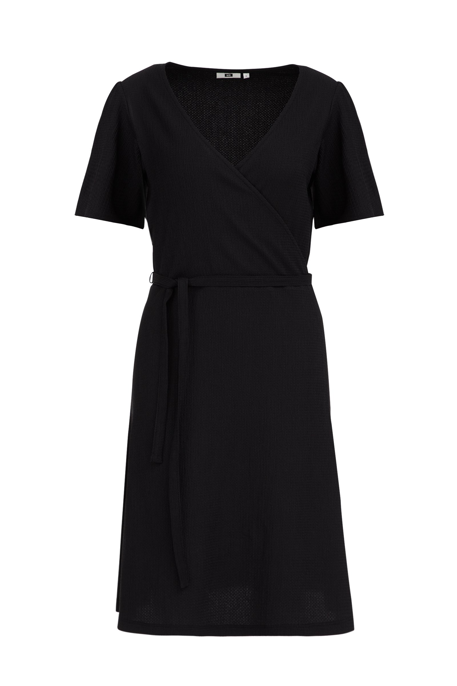jurk met structuur WE Fashion Zwart