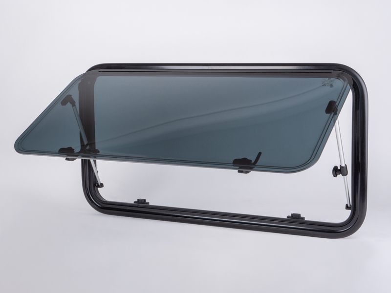 Polyvision Curved - Ausstellfenster für gewölbte Außenfläche, 900x550