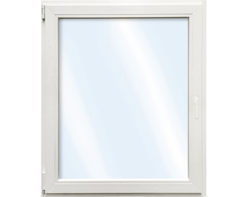 ARON Basic enkelvleugelig kunststof raam, wit/gouden eik, 1050x1200 mm, DIN links