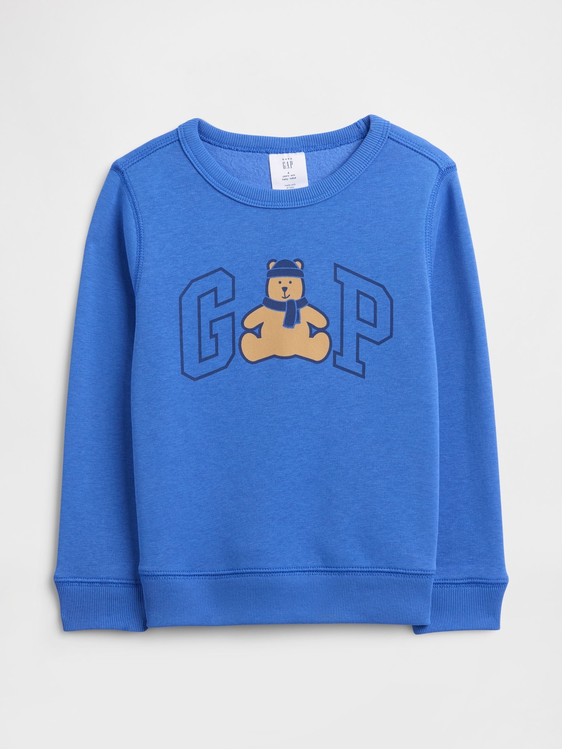 Blauw - Gap sweatshirt met logo (6mnd -5jr)