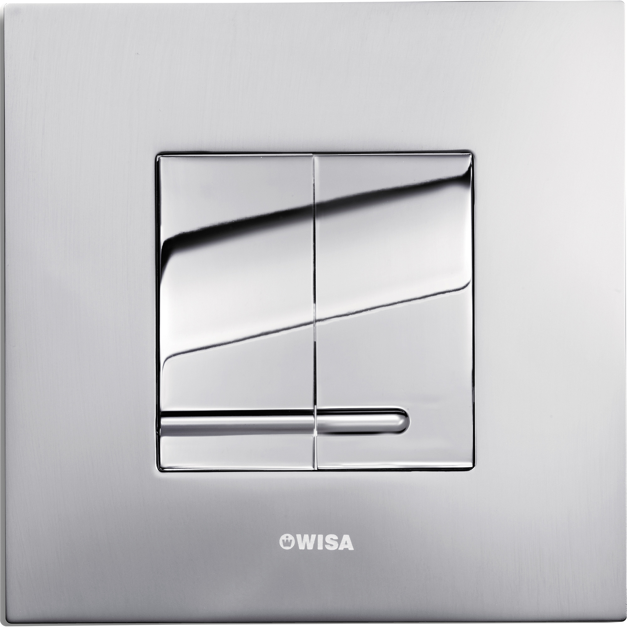 Wisa XS bedieningsplaat Delos DF 16x16cm metaal glans/matchroom