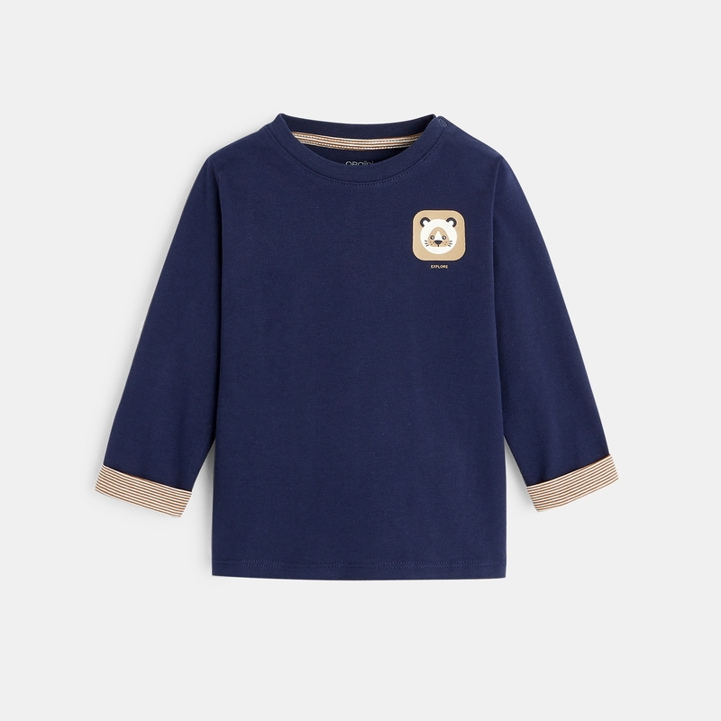 T-shirt ours bleu bébé garçon