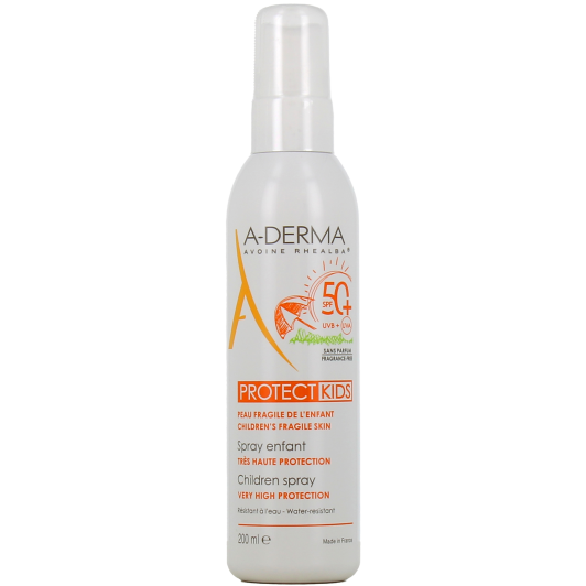 Spray Solaire A-Derma Protect Kids SPF50+ pour Enfant