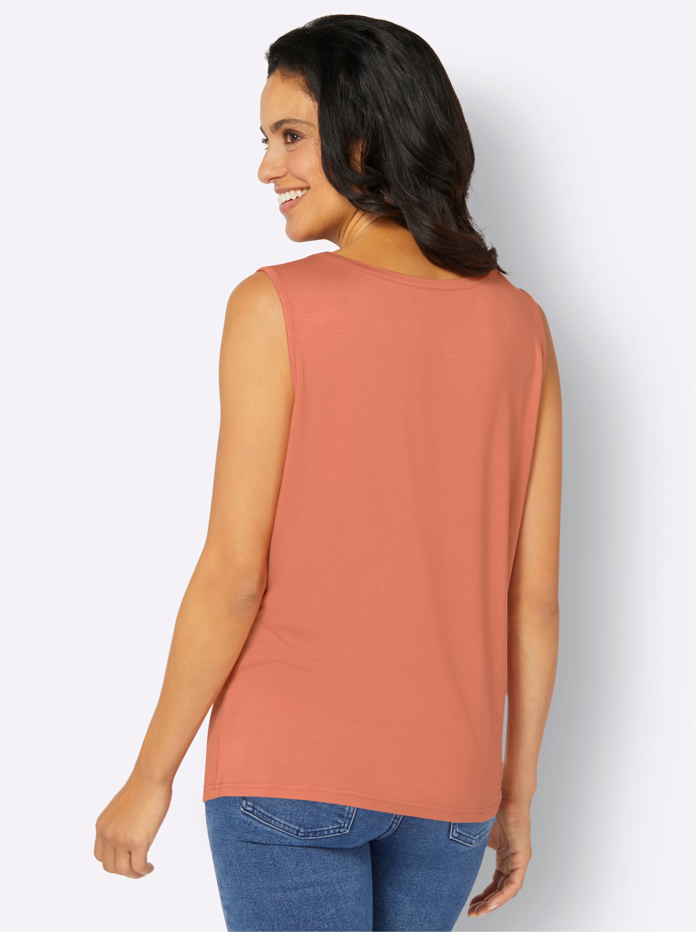Shirttop in papaya