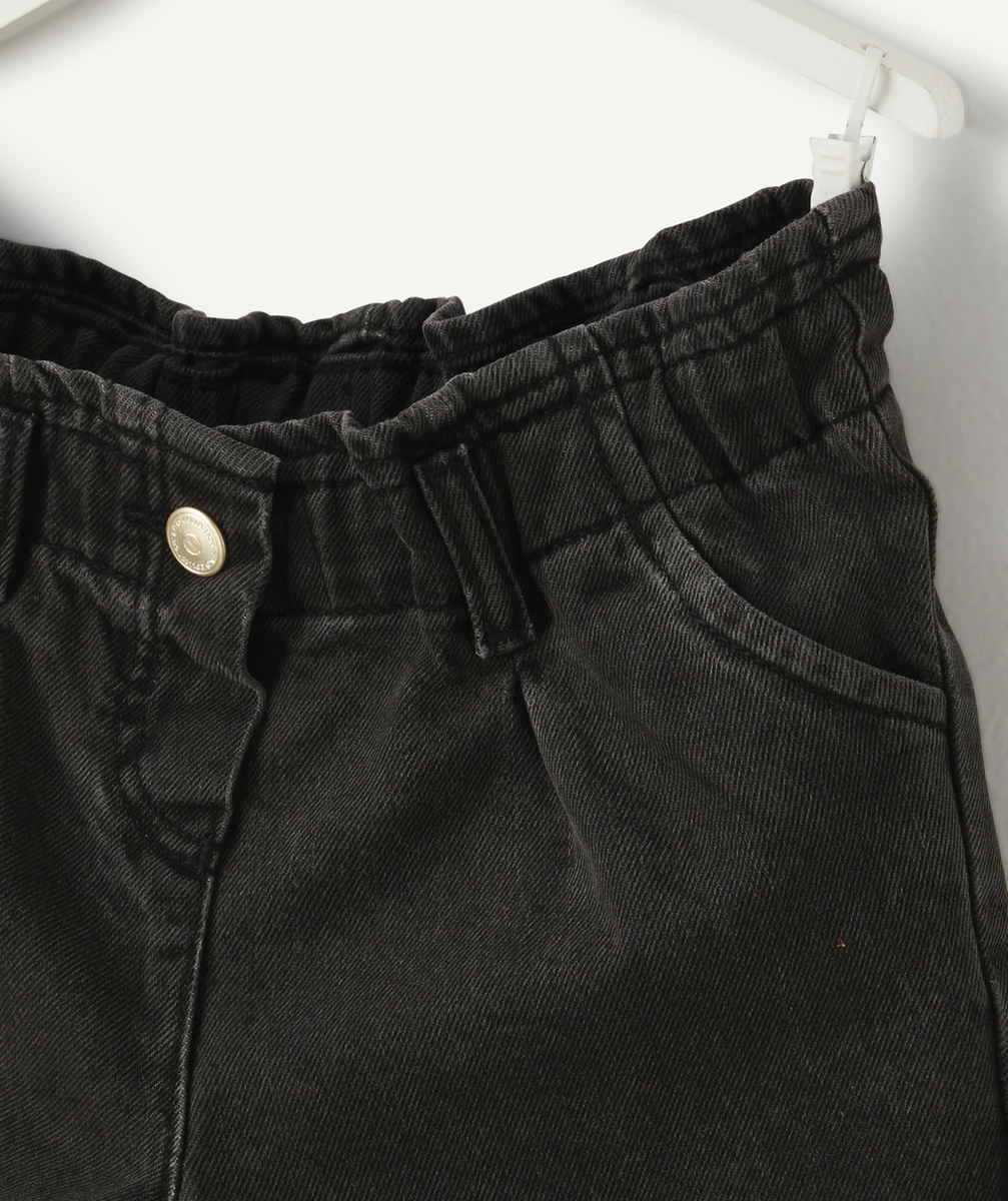 SHORT BÉBÉ FILLE EN DENIM NOIR LESS WATER