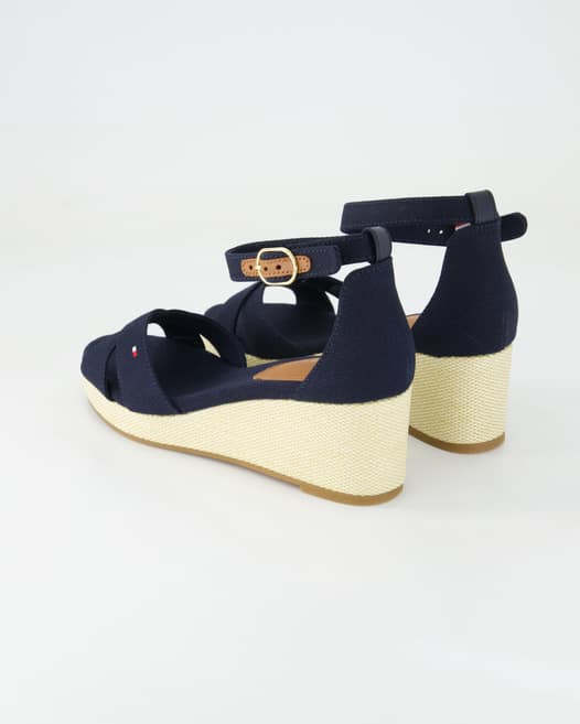 Tommy Hilfiger FLAG CRISS-CROS MID WEDGE ESPA Sandalen in Blau