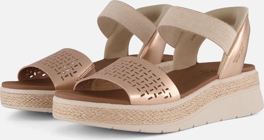 Skechers Slip-ins Bobs Sun Ray Step Aside Dames Sandalen Goud