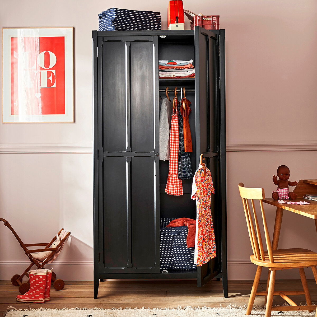 LA REDOUTE INTERIEURS<br>Móvel de parede com 2 portas, Eugénie