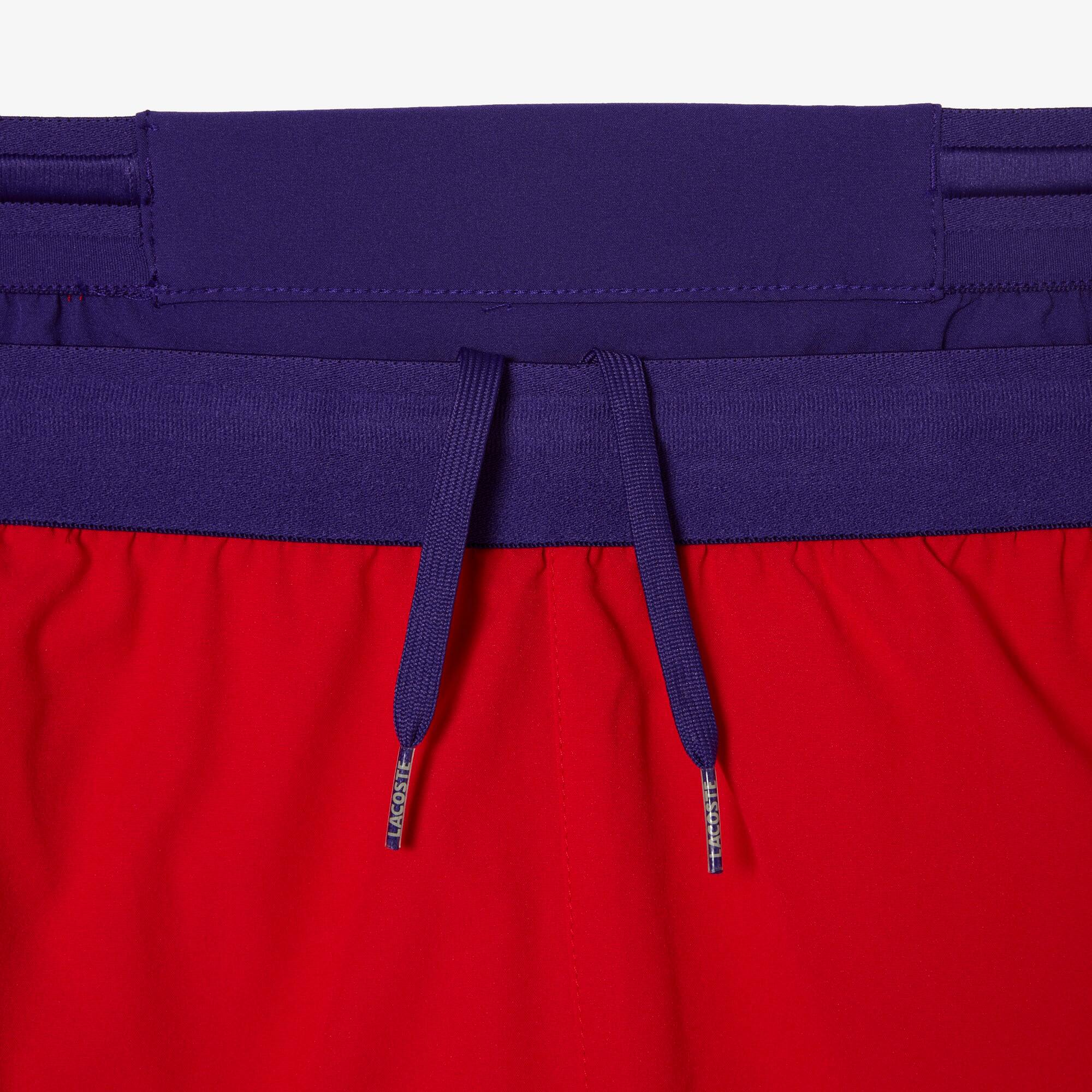 Colour-Block-Shorts LACOSTE SPORT x Novak Djokovic Bermudas - Rot - Lacoste - Herren
