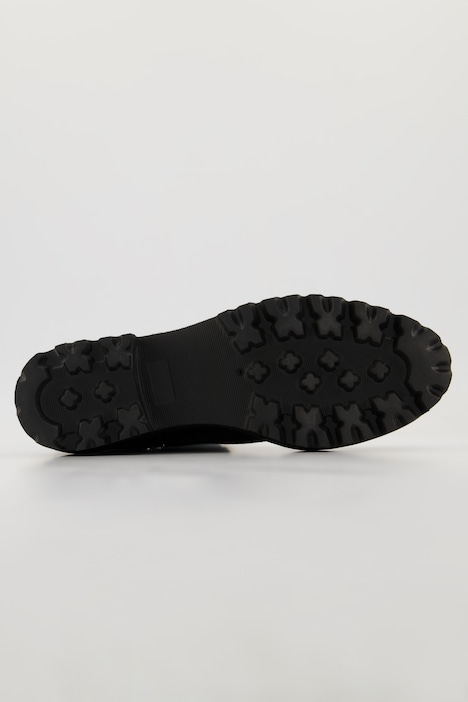 Chelseaboots, Teddyfell-Besatz, Fleecefutter, Weite H
