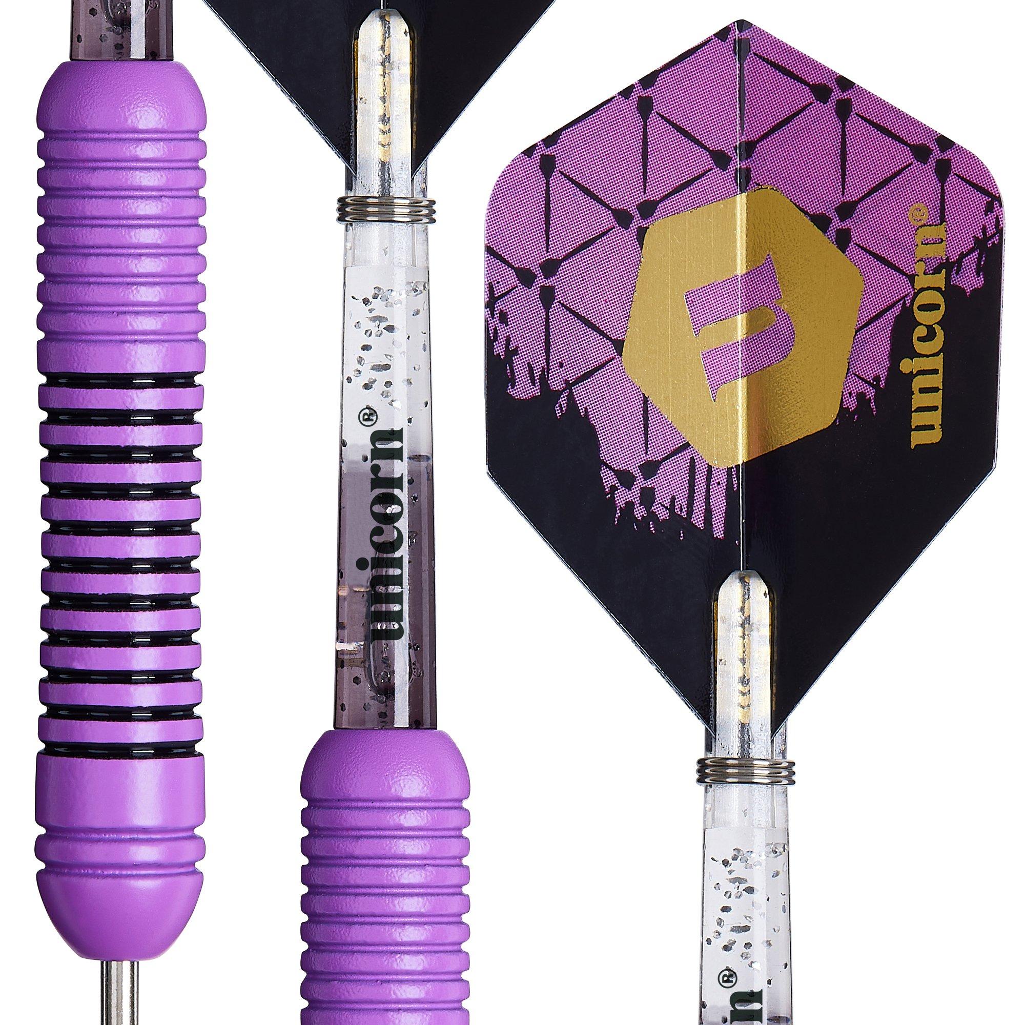 Unicorn Darts Steel Tip Darts Set Level 2 Gary The Flying Scotsman Anderson Rubberised Brass Barrels