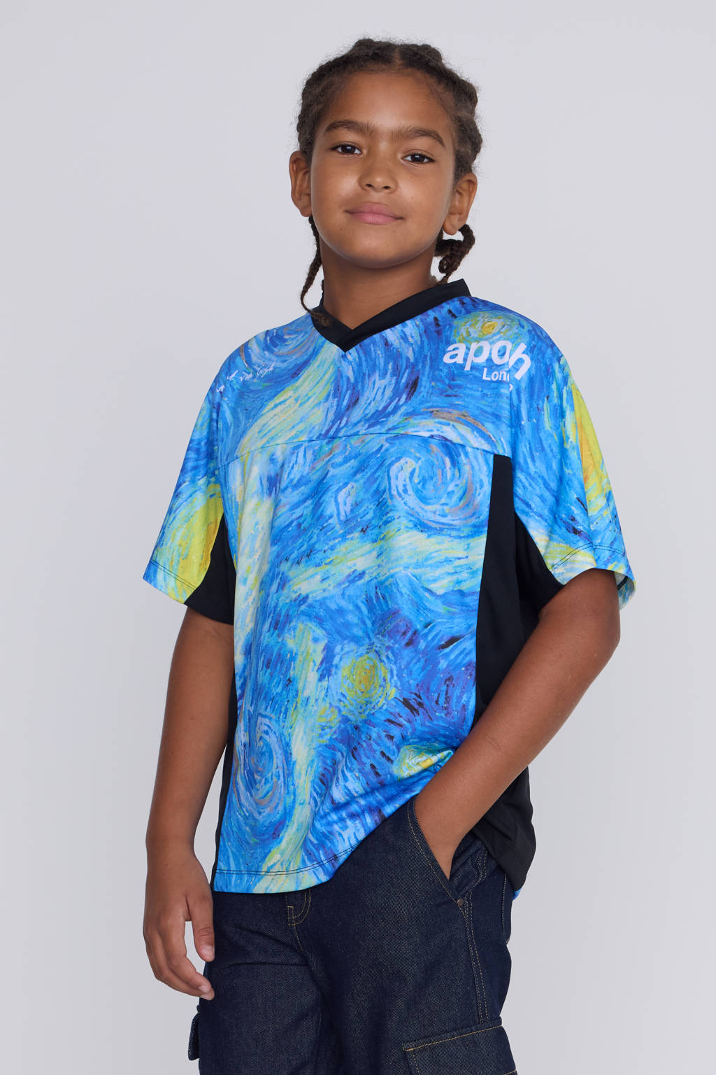 Coolcat t-shirt Apoh license met printopdruk zwart