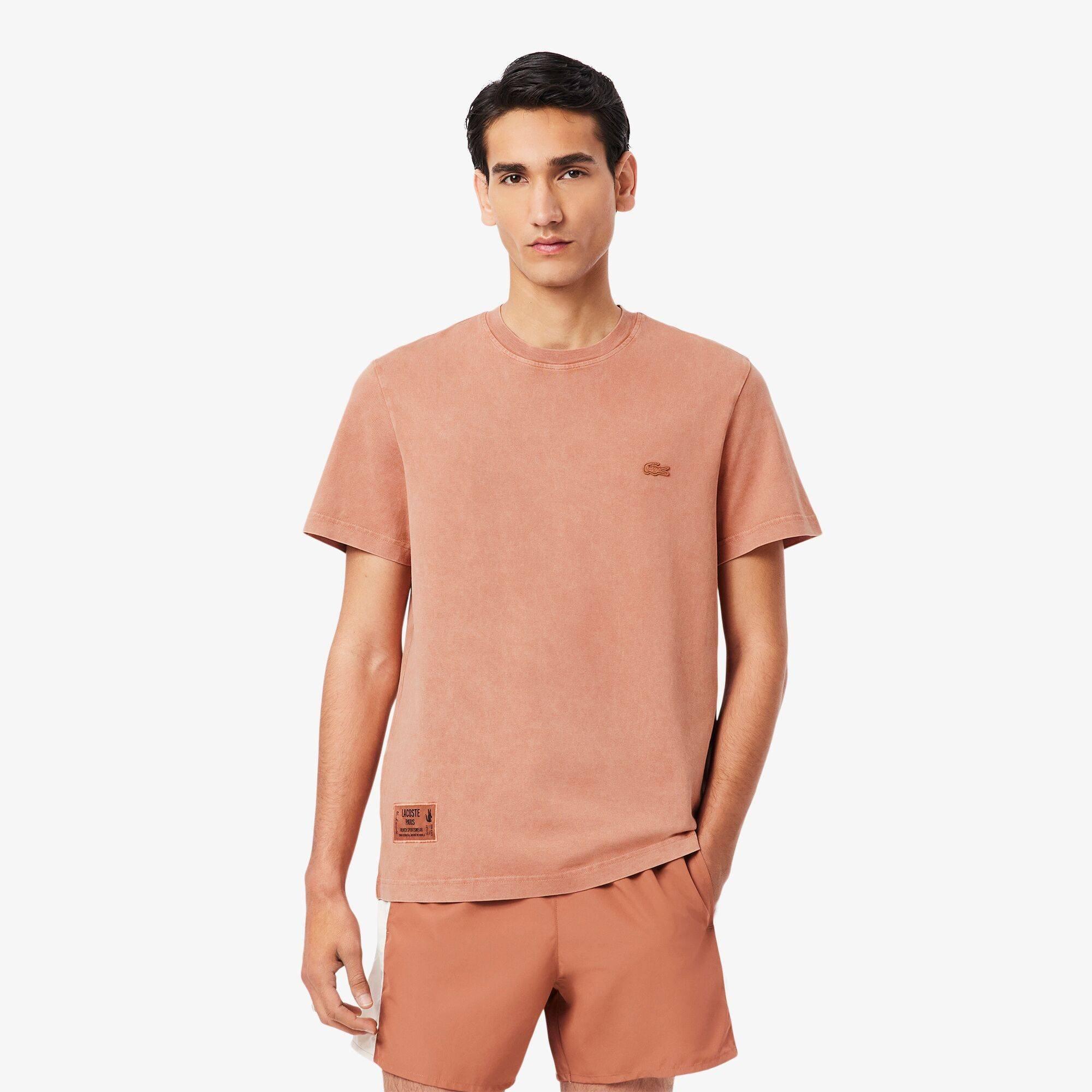 Lacoste Washed Effect Heavy Jersey T-Shirt