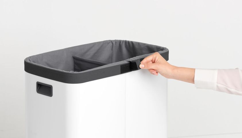 Waszak voor Bo Wasbox 2 x 45 liter - Grey